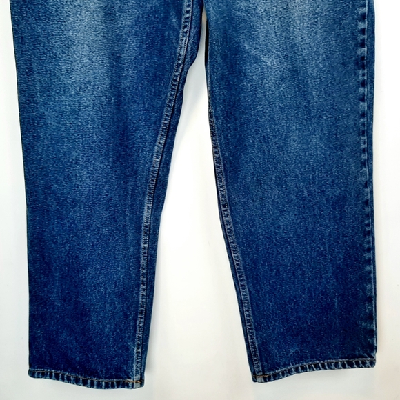 Cat's Eye Mens Straight Leg Denim Jeans Dark Wash Size Classic High Rise 38x30 - Picture 8 of 15